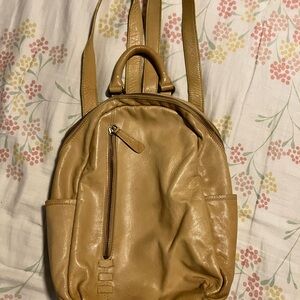 Cutest Tan Leather Backpack